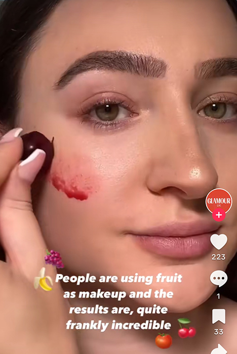 Fonte: screenshot video Tik Tok dalla pagina British Glamour